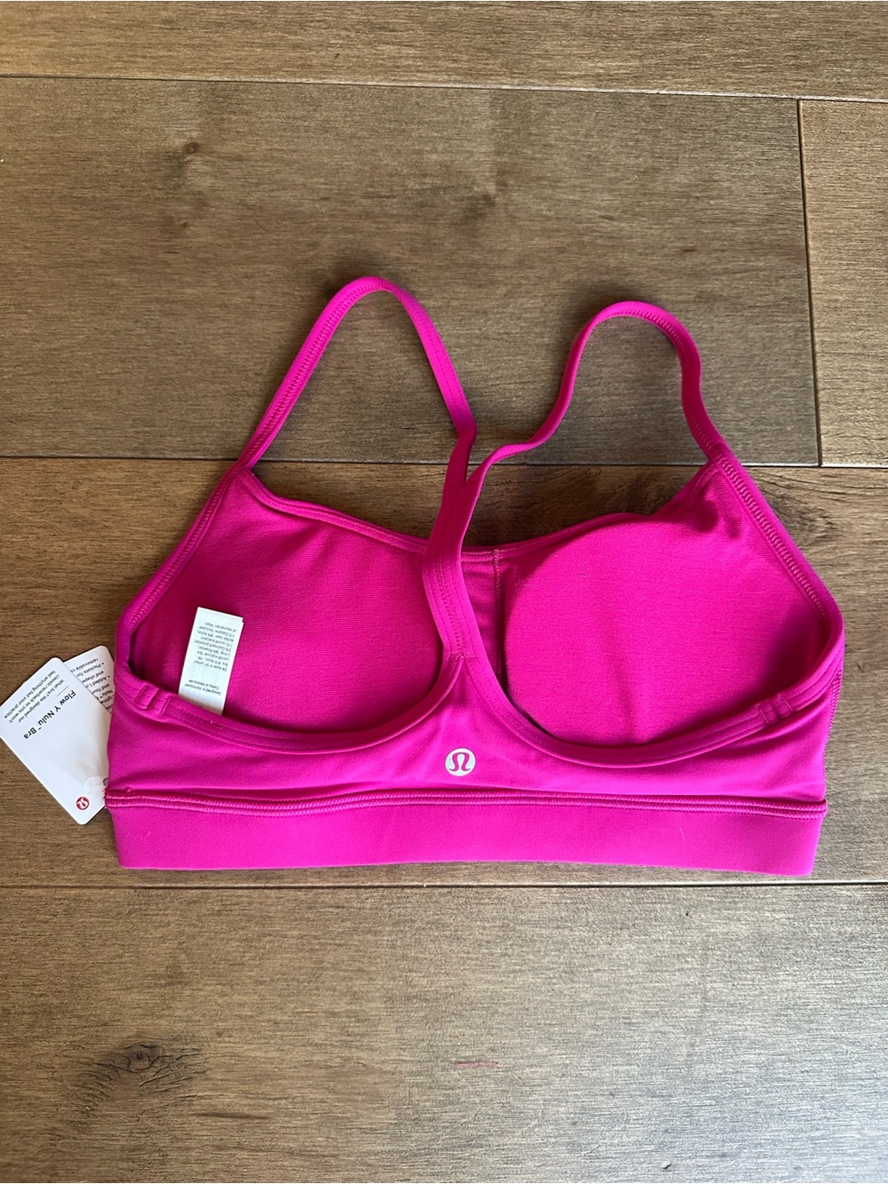Lululemon Flow Y Bra & Align No Line HR Short 4” Matching Set Pink Flare Sz 6 - Picture 4 of 8